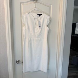 French Connection off white cocktail  Midi Dress